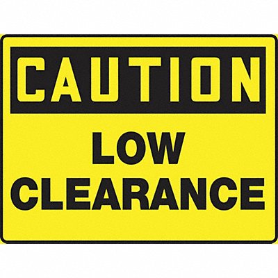 Caution Sign Low Clearance 24X36 In MPN:MECR627VP