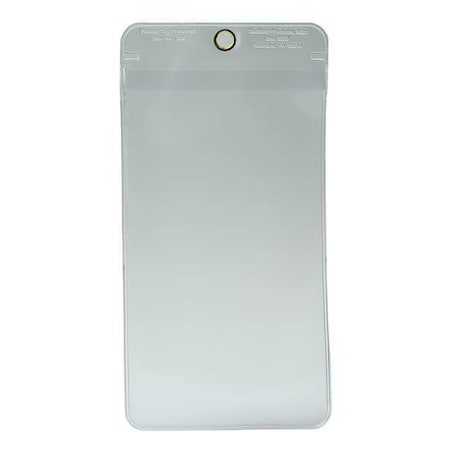 Tag Pouch, Clear, 7in H x 4in W, Plastic MPN:DTH717
