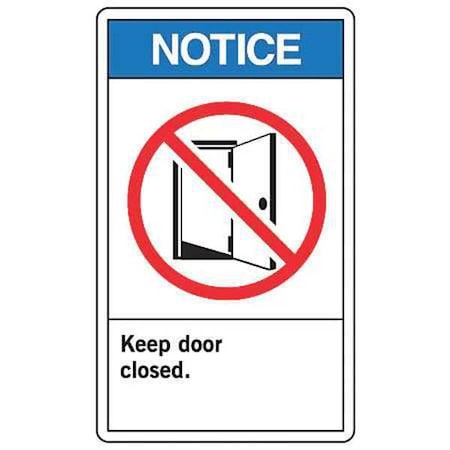 Label, 5 in Height, 3 1/2 in Width, Vinyl, Vertical Rectangle, English MPN:LABR801VSP