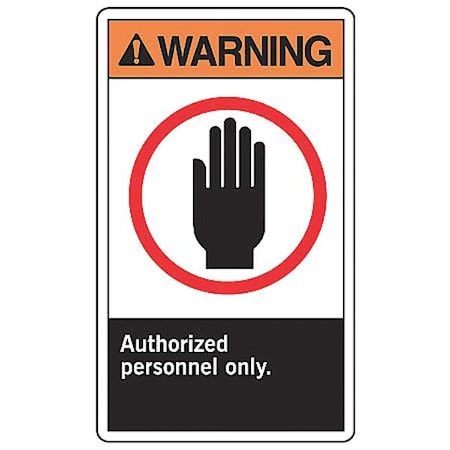 Label, 5 In. H, Self-Adhesive Vinyl, PK5, LADM301VSP MPN:LADM301VSP