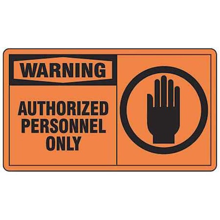 Safety Label, 3 1/2 in H, 5 in W, Vinyl, Horizontal Rectangle, English, LADM302VSP, PK5 MPN:LADM302VSP