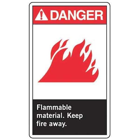 Label, 5 in H, 3 1/2 in W, Vinyl, Vertical Rectangle, English, LCHL001VSP, PK5 MPN:LCHL001VSP