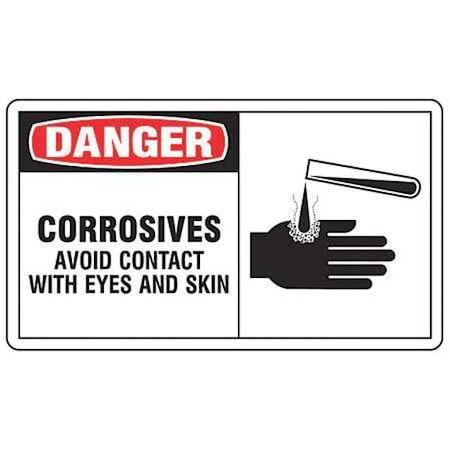 Safety Label, 3 1/2 in H, 5 in W, Vinyl, Horizontal Rectangle, English, LCHL003VSP, PK5 MPN:LCHL003VSP
