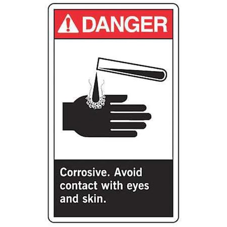 Label, 5 in H, 3 1/2 in W, Vinyl, Vertical Rectangle, English, LCHL008VSP, PK5 MPN:LCHL008VSP