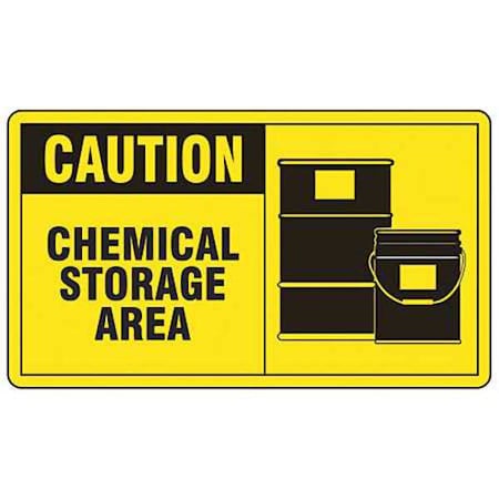 Safety Label, 3 1/2 in H, 5 in W, Vinyl, Horizontal Rectangle, English, LCHL610VSP, PK5 MPN:LCHL610VSP