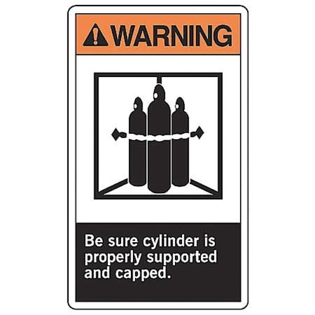 Label, 5 In. H, Self-Adhesive Vinyl, PK5, LCPG300VSP MPN:LCPG300VSP