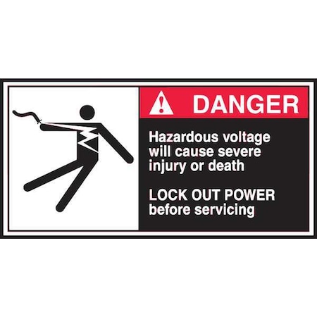 Label, CEMA, 2-1/2x5, Danger Hazardous, PK5 MPN:LECN170