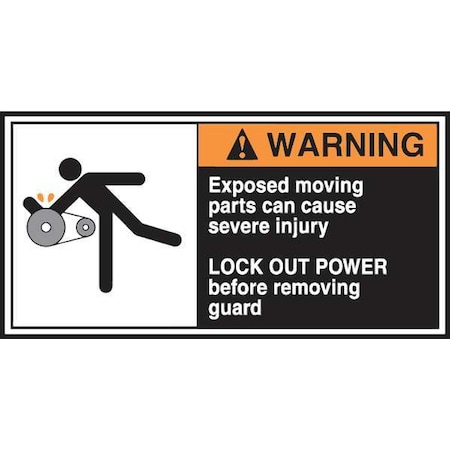 Label, CEMA, 2-1/2x5, Warning Exposed, PK5 MPN:LECN360