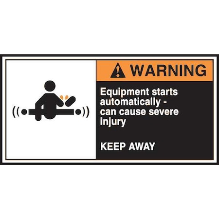Label, CEMA, 2-1/2x5, Warning Equipment, PK5 MPN:LECN362