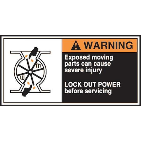 Label, CEMA, 2-1/2x5, Warning Exposed, PK5, LECN363 MPN:LECN363