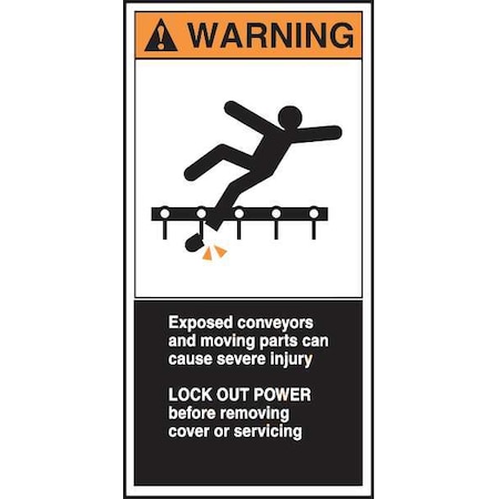 CEMA Label, 6 in Height, 3 in Width, Vinyl, Vertical Rectangle, English MPN:LECN371