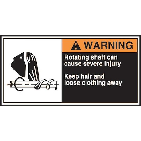 Label, CEMA, 2-1/2x5, Warning Rotating, PK5 MPN:LECN372