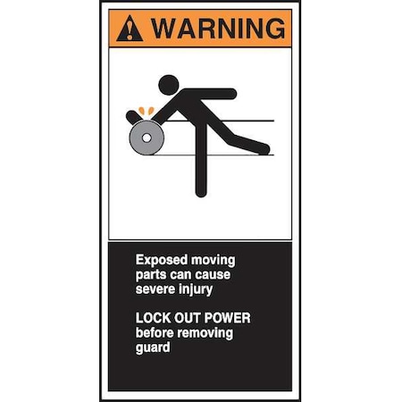 CEMA Label, 6 in Height, 3 in Width, Vinyl, Vertical Rectangle, English MPN:LECN374