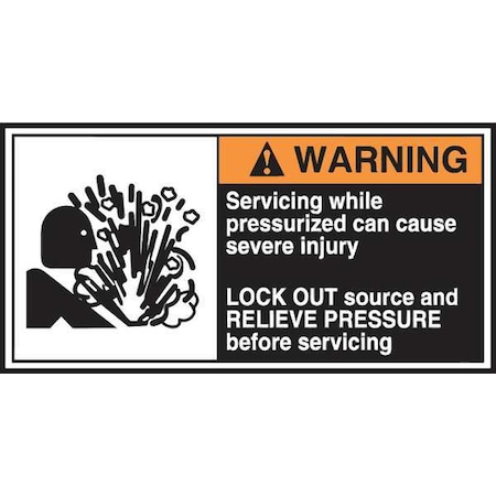 Label, CEMA, 2-1/2x5, Warning Servicing, PK5 MPN:LECN376