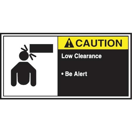 Label, CEMA, 2-1/2x5, Caution Low, PK5 MPN:LECN681