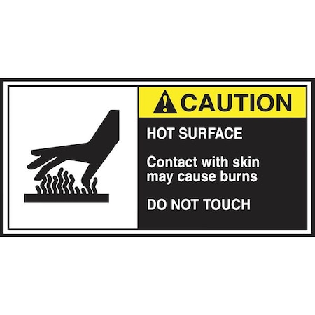 CEMA Label, 2 1/2 in H, 5 in W, Vinyl, Horizontal Rectangle, English, LECN685, PK5 MPN:LECN685