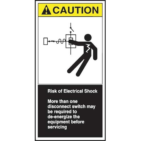 CEMA Label, 6 in Height, 3 in Width, Vinyl, Vertical Rectangle, English MPN:LECN686