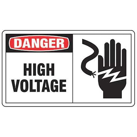 Safety Label, 3-1/2 In. H, 5 In. W, PK5, LELC055VSP MPN:LELC055VSP