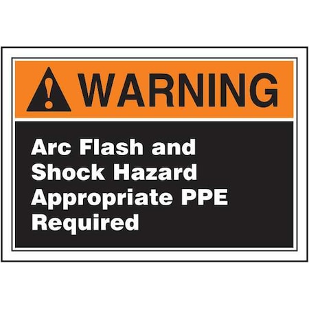 Label, 3-1/2x5, Warning Arc Flash and, LELC376 MPN:LELC376