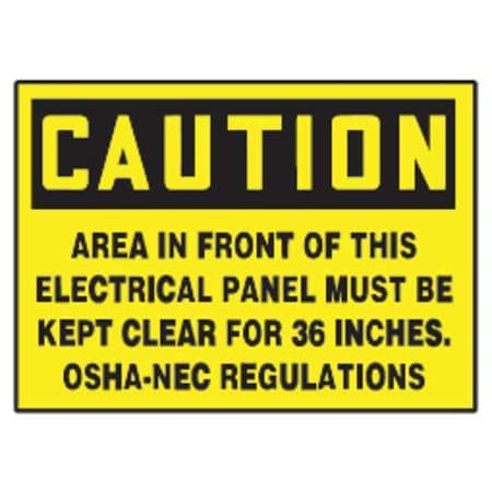 Safety Label, 3 1/2 inx5 in, Vinyl, PK5 MPN:LELC601VSP