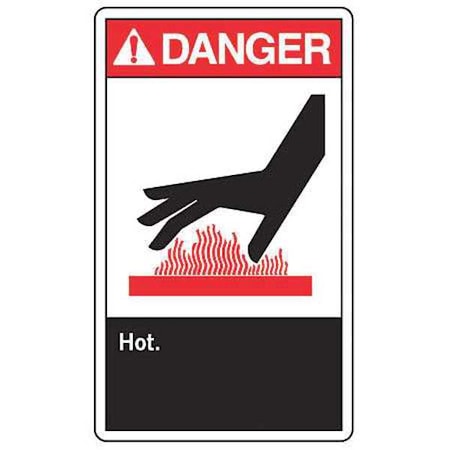 Label, 3 1/2 in H, 5 in W, Vinyl, Horizontal Rectangle, English, LEQM011VSP, PK5 MPN:LEQM011VSP