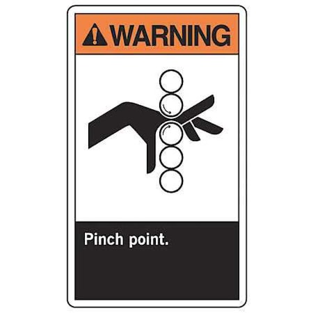 Label, 5 in Height, 3 1/2 in Width, Vinyl, Vertical Rectangle, English MPN:LEQM333VSP