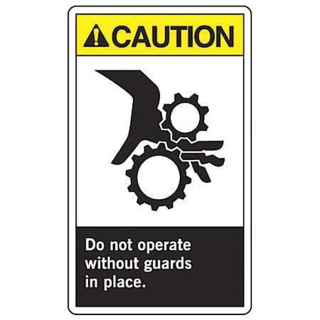 Label, 5 in Height, 3 1/2 in Width, Vinyl, Vertical Rectangle, English MPN:LEQM637VSP