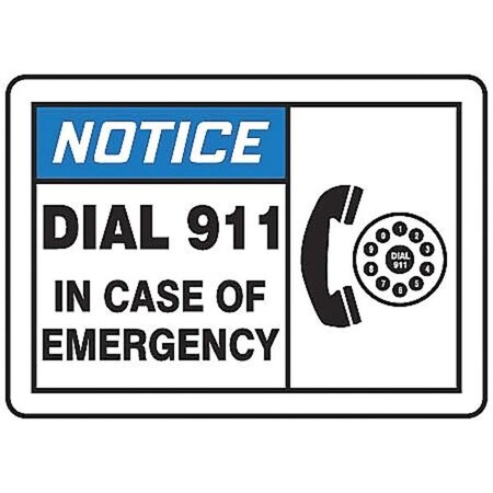 Safety Label, 3-1/2 In. H, PK5, LFEX800VSP MPN:LFEX800VSP