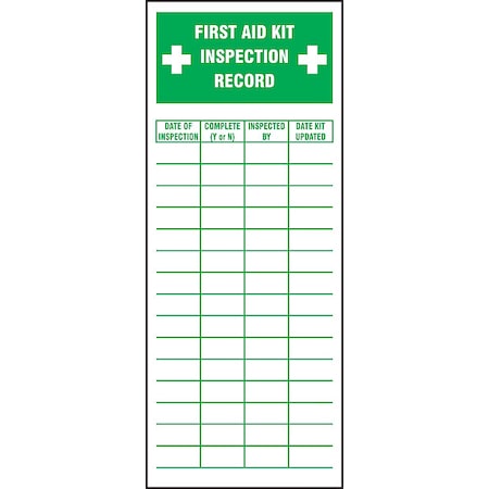 Inspection Label, Green/White, Vinyl, PK5 MPN:LFSD516VSP