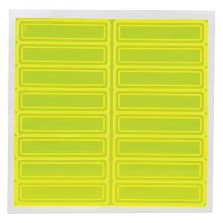 Hard Hat Label, 1 In. H, 4 In. W, PK16, LHR104GNYL MPN:LHR104GNYL