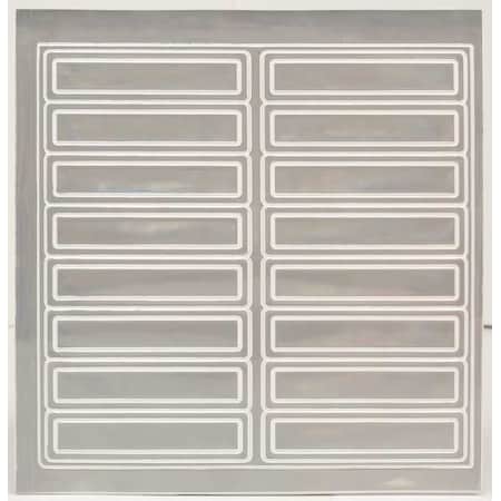 Hard Hat Label, 1 In. H, 4 In. W, PK16, LHR104WT MPN:LHR104WT