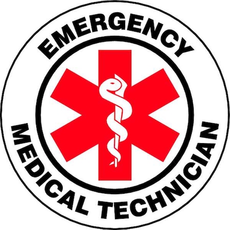 Hard Hat Label, Red, Black/White, LHTL609 MPN:LHTL609