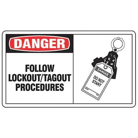 Safety Label, 3 1/2 in Height, 5 in English, LLKT003VSP, PK5 MPN:LLKT003VSP