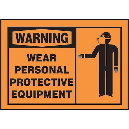 Safety Label, 3-1/2 In. H, 5 In. W, PK5, LPPE305VSP MPN:LPPE305VSP