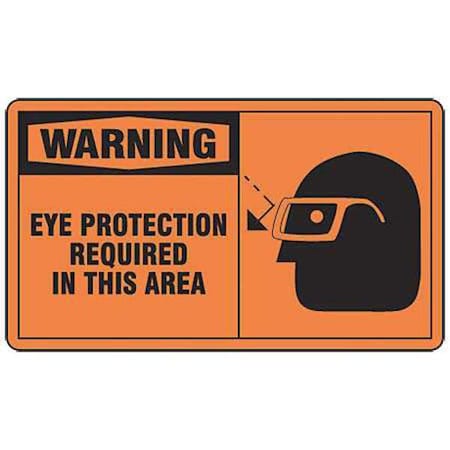 Safety Label, 5 In. W, PK5, LPPE307VSP MPN:LPPE307VSP