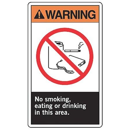 Label, 5 in Height, 3 1/2 in Width, Vinyl, Vertical Rectangle, English MPN:LSMK300VSP