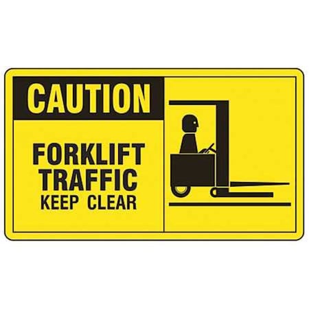 Safety Label, 3 1/2 in H, 5 in W, Vinyl, Horizontal Rectangle, English, LVHR604VSP, PK5 MPN:LVHR604VSP