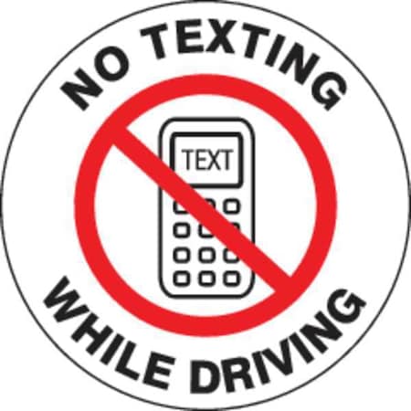 Label, No Texting While Driving, 2 inH, PK5 MPN:LVHR704