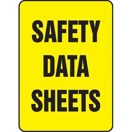 Safety Data Sheets Safety Sign, Safety Data Sheets, 10 in W, 14 in H MPN:MCHM517XP