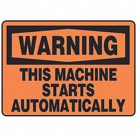 warning, This Machine Starts Automatically, 10