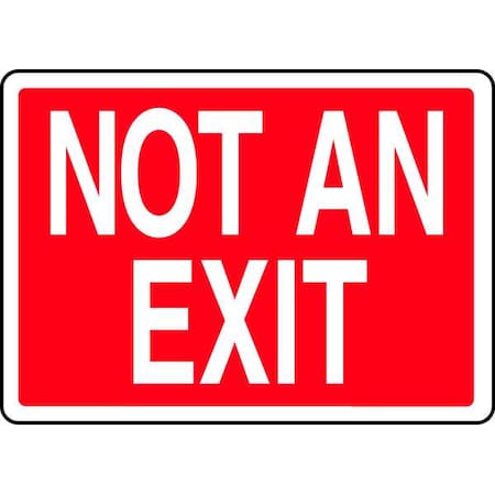 Exit Sign, Plastic, 14