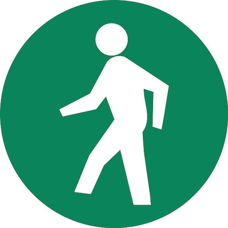 Man Walking-Floor Sign, 18