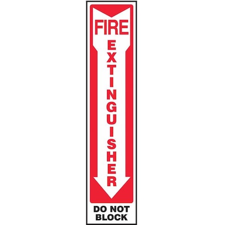 Fire Extinguisher Sign, 18X4