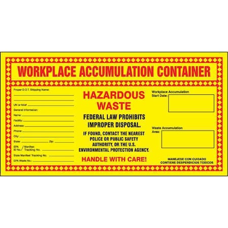 DOT Handling Label, 6-1/2