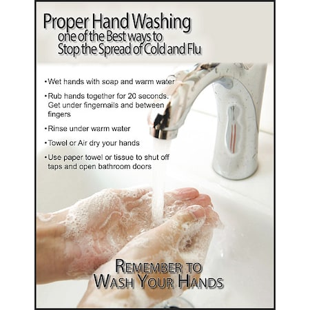 Safety Laminated Poster, 22 in H x, 17 in W, Laminated MPN:P4850L