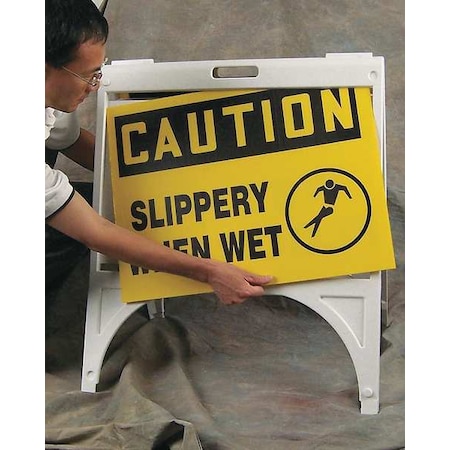 Quik Sign Fold-Ups Stand, 30-1/2x26 in, Plastic MPN:PFK321