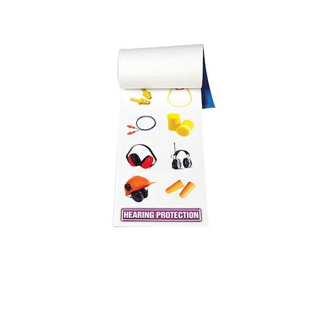 Label Booklet, 10 in H x, 5 in W, Vinyl MPN:PPE468