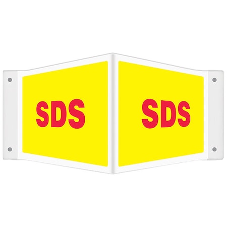 SDS 3D Projection Sign, SDS, 12 in W, 8 in H MPN:PSP768