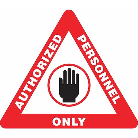 Slip-Gard Triangle Shape Floor Sign, 15 in H, 17 in W, Vinyl, Triangle, English, PSR812 MPN:PSR812