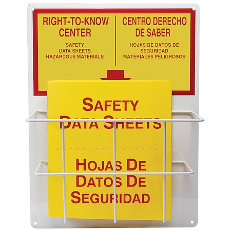 Right to Know Center, Aluminum, 15 in W, 20 in H MPN:SBZRS326